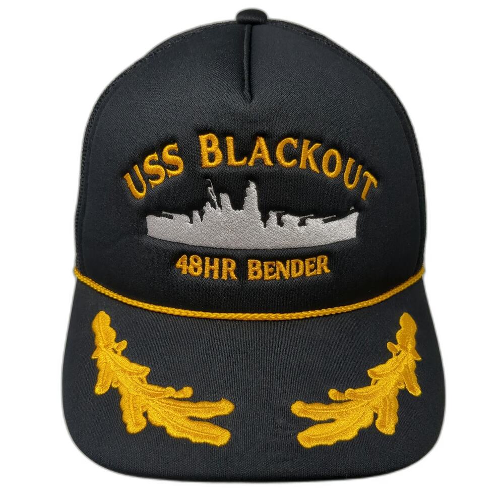 Visibly Toxic Trucker Hat Black One Size USS Blackout 48HR Bender Scrambled Eggs
